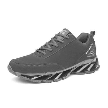 Men Non-slip Shock Absorption Lace Up Sport Casual Sneakers