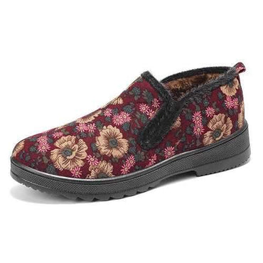 Vintage Flower Print Boots