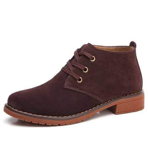 British Style Lace Up Boots