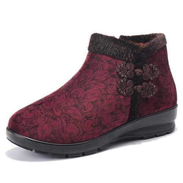 Large Size Floral Boots