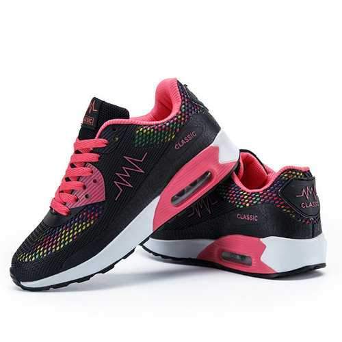 Breathable Lace Up Running Shoes