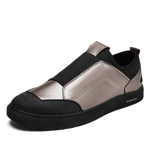 Men Eleatic Band Slip On Trainers