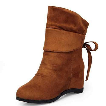 Heel Increasing Bowknot Boots