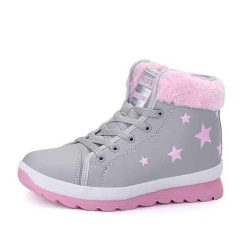 Star Printing High Top Casual Shoes