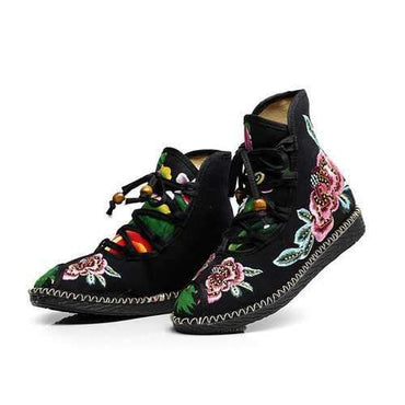 Flower Print Vintage Boots