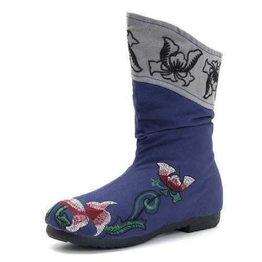 Floral Retro Casual Boots