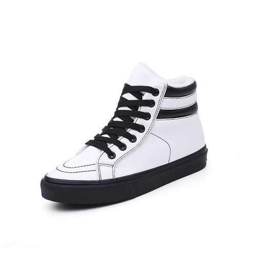 M.GENERAL Black And White Stripe Boots