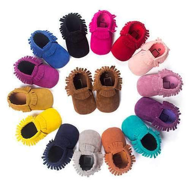 Soft Tassels First Walkers Baby Shoes For 0-24M