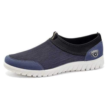 Large Size Men Elastic Slip On Walking Sneakers