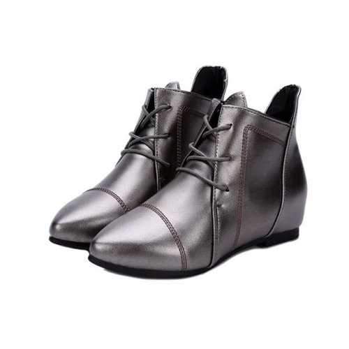 Large Size Bright Pointed Toe Boots