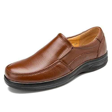 Men Non-slip Cow Leather Slip On Casual Shoes