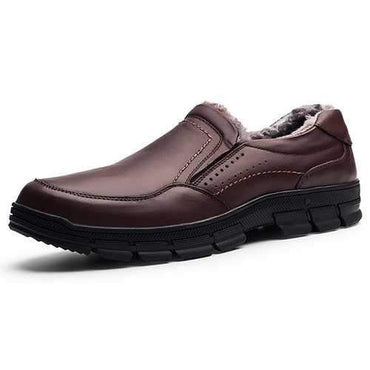 Men Cow Leather Winter Casual Shoes