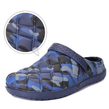 Men Camouflage Water Resistant Warm Slippers