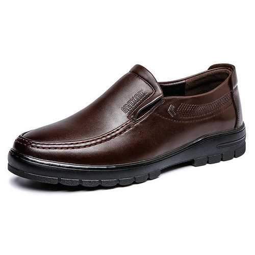 Men Microfiber Leather Slip Resistant Casual Shoes