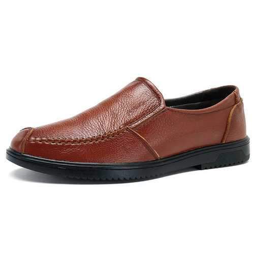 Men Cap Toe Slip-Ons Loafers