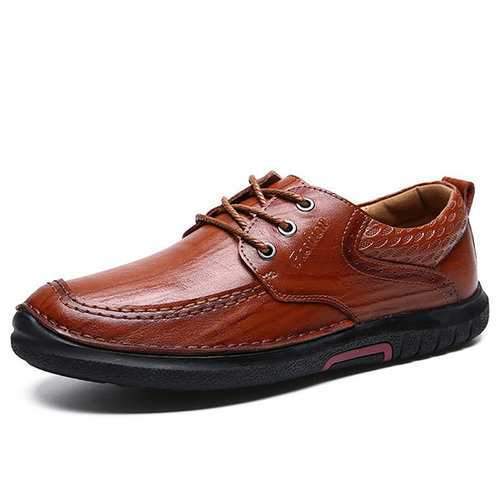 Men Hand Stitching Leather Shoes