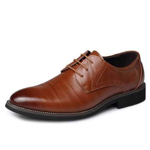 Men Large Size Cow Leather Formals Business Shoes