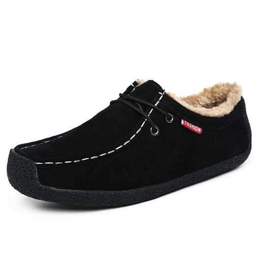 Men Snail Warm Lining Shoes