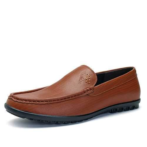 Men Leather Casual Driving Loafers