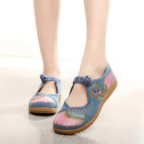 Embroidered Canvas Shoes