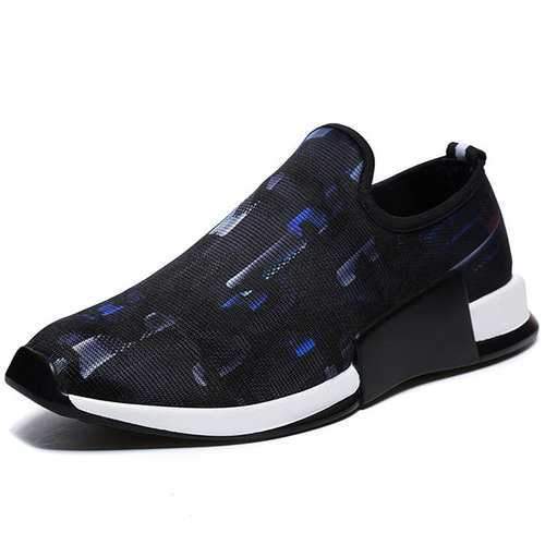 Men Breathable Slip Resistant Slip On Casual Sneakers