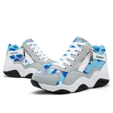 Multicolor Running Lace Up Casual Sport Shoes For Women