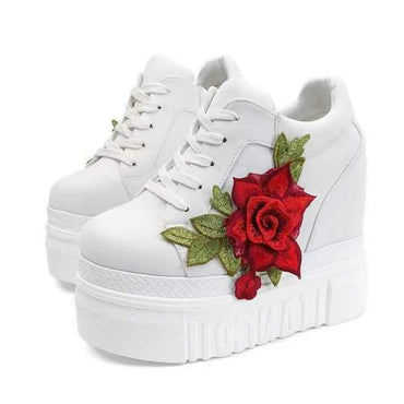 Platform Flower Increasing Heel Shoes