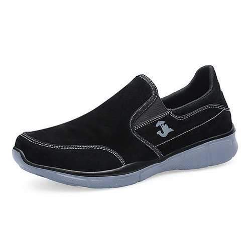 Men Cow Leather Non-slip Shock Absorption Casual Shoes