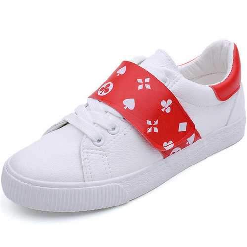 M.GENERAL Poker Pattern Casual Sport Shoes For Women