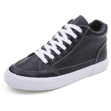 M.GENERAL Sewing Solid Lace Up Casual Shoes For Women