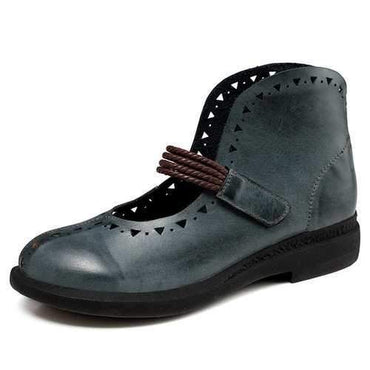 SOCOFY Flat Leather Shoes