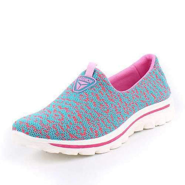 Breathable Mesh Slip On Casual Flat Shoes