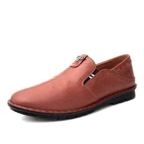 Men Microfiber Leather Loafers