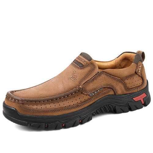 Men Breathable Cow Leather Casual Shoes