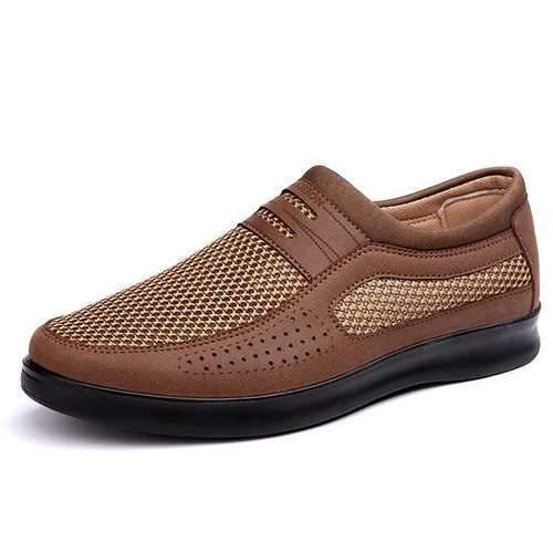 Men Mesh Flat Slip Ons