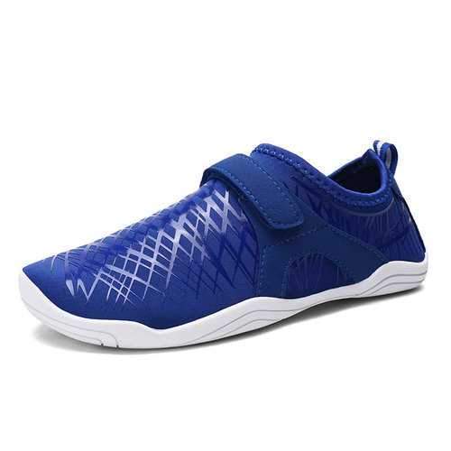 Men Elastic Cloth Slip Resistant Hook Loop Casual Sneakers