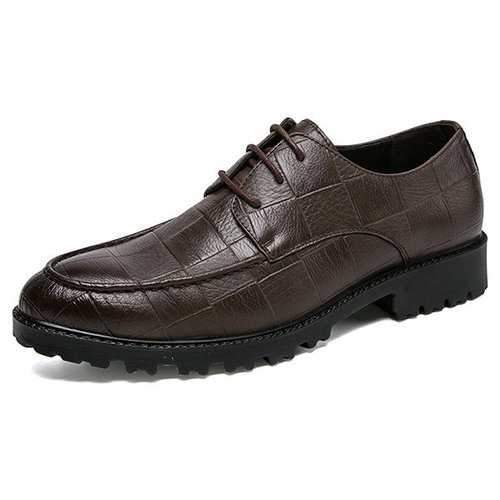 Men Large Size Leather Non-slip Wear-resistant Casual Shoes