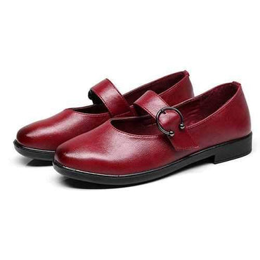 Women Leather Comfy Flats Loafers