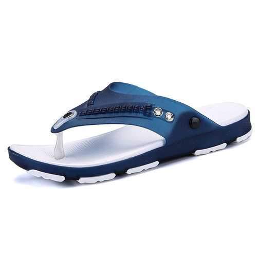 Men Clip Toe Slippers Non-slip Casual Beach Shoes