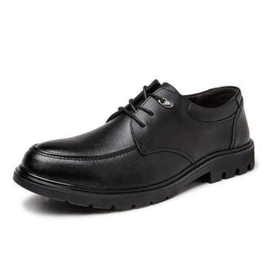 Men Moccasin Toe Leather Shoes