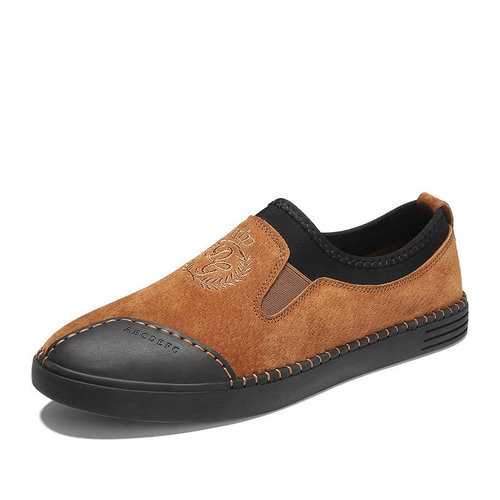 Men Hand Stitching Leather Shoes