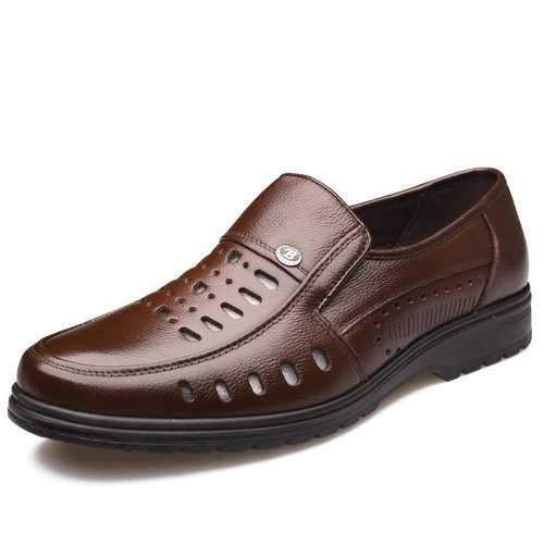 Men Hollow Out Leather Shoes