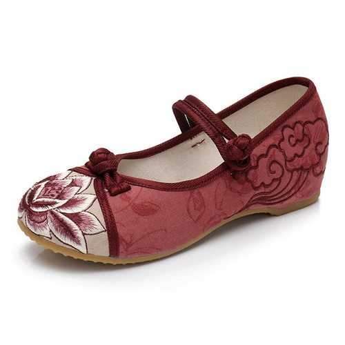 Chinese Knot Flower Vintage Loafers