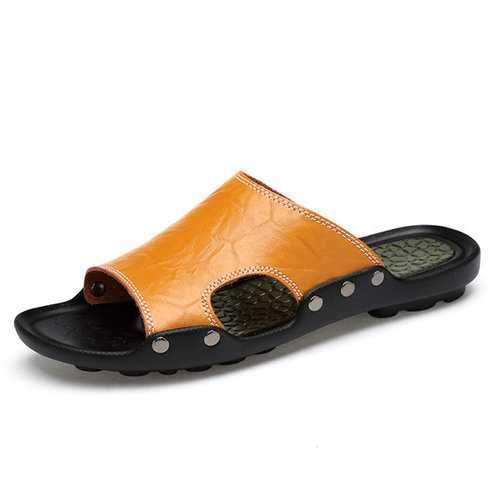 Large Size Men Hole Soft Beach Sandals