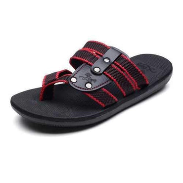 Men Clip Toe Textile Webbing Flip-flops