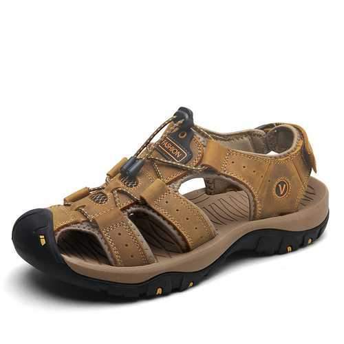 Men Outdoor Leather Sandals