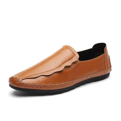 Men Hand Stitching Leather Shoes