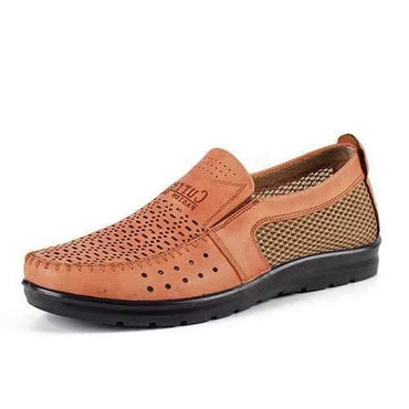 Men Breathable Microfiber Leather Casual Shoes