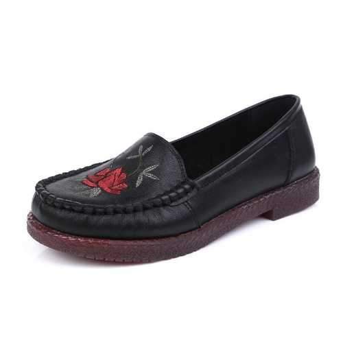 SOCOFY Casual Flat Leather Shoes