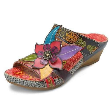 SOCOFY Bohemian Adjustable Leather Sandals